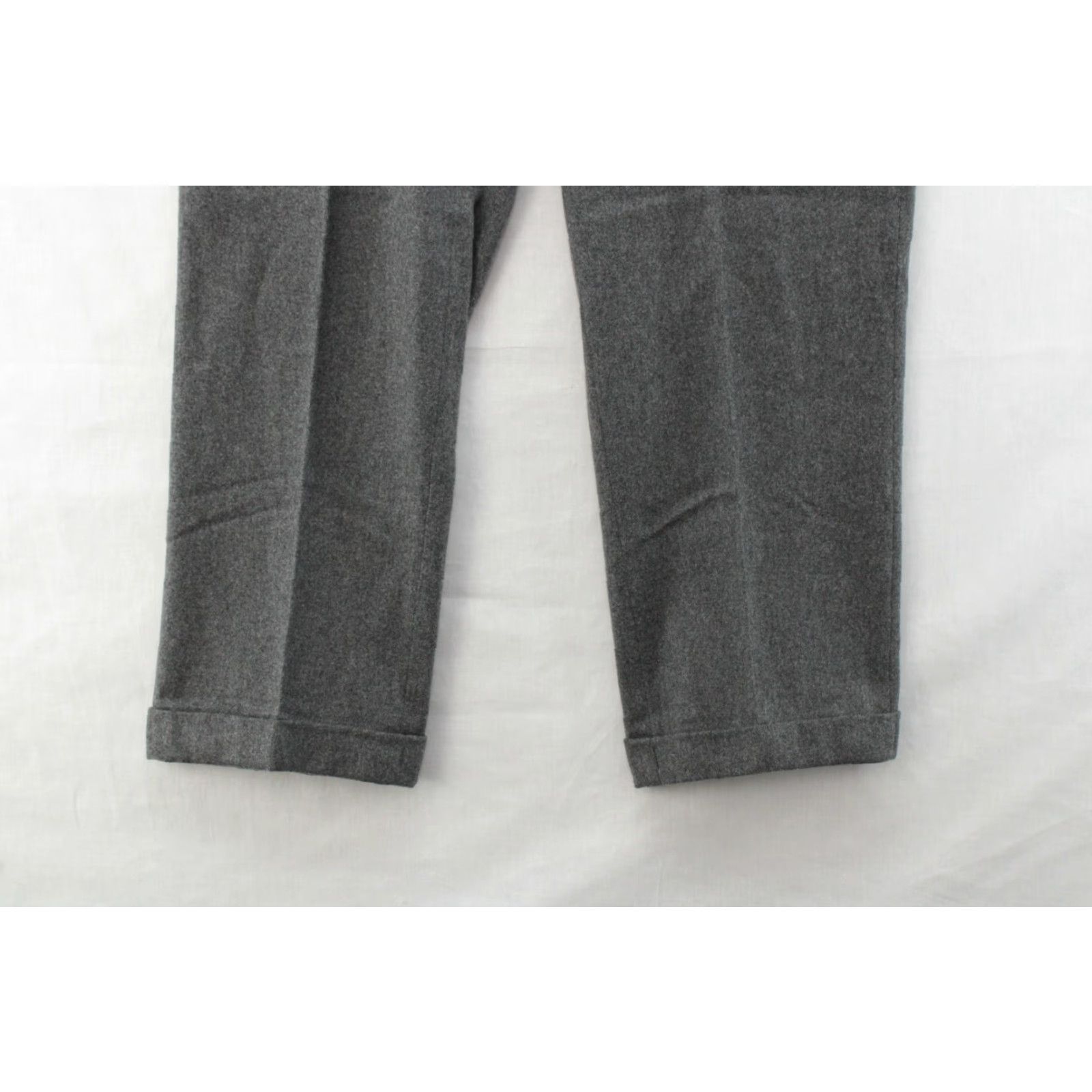 Polo Ralph Lauren VINTAGE Polo Ralph Lauren Pants Men 38 Gray Flannel Wool Blend Cuffed Preppy Dress Pants 80s 90s Workwear Mens Size US M / EU 48-50 / 2 - 4 Thumbnail
