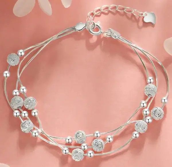 Jewelry Triple Layer Ball Chain Bracelet Size ONE SIZE - 4 Thumbnail