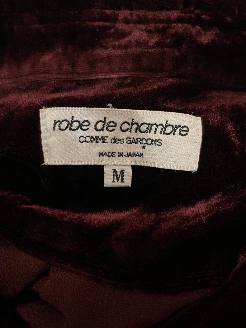 Comme des Garcons Comme des Garcons Dark red velvet shirt overskirt suit Size M / US 6-8 / IT 42-44 - 8 Thumbnail