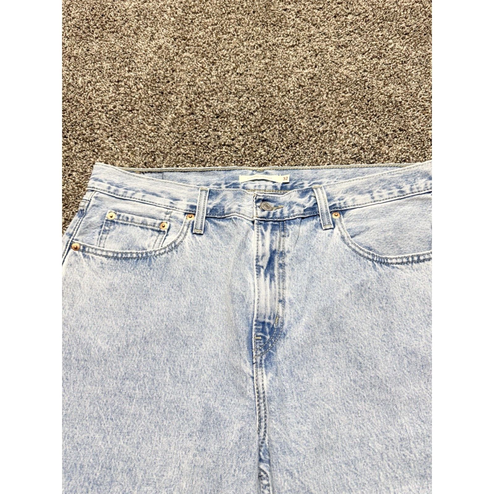 Levi's Levi’s Low Pro Straight Women’s Jeans Size 32 Light Wash Blue Denim 36X32 High Size 24" / US 00 / IT 34 - 2 Thumbnail
