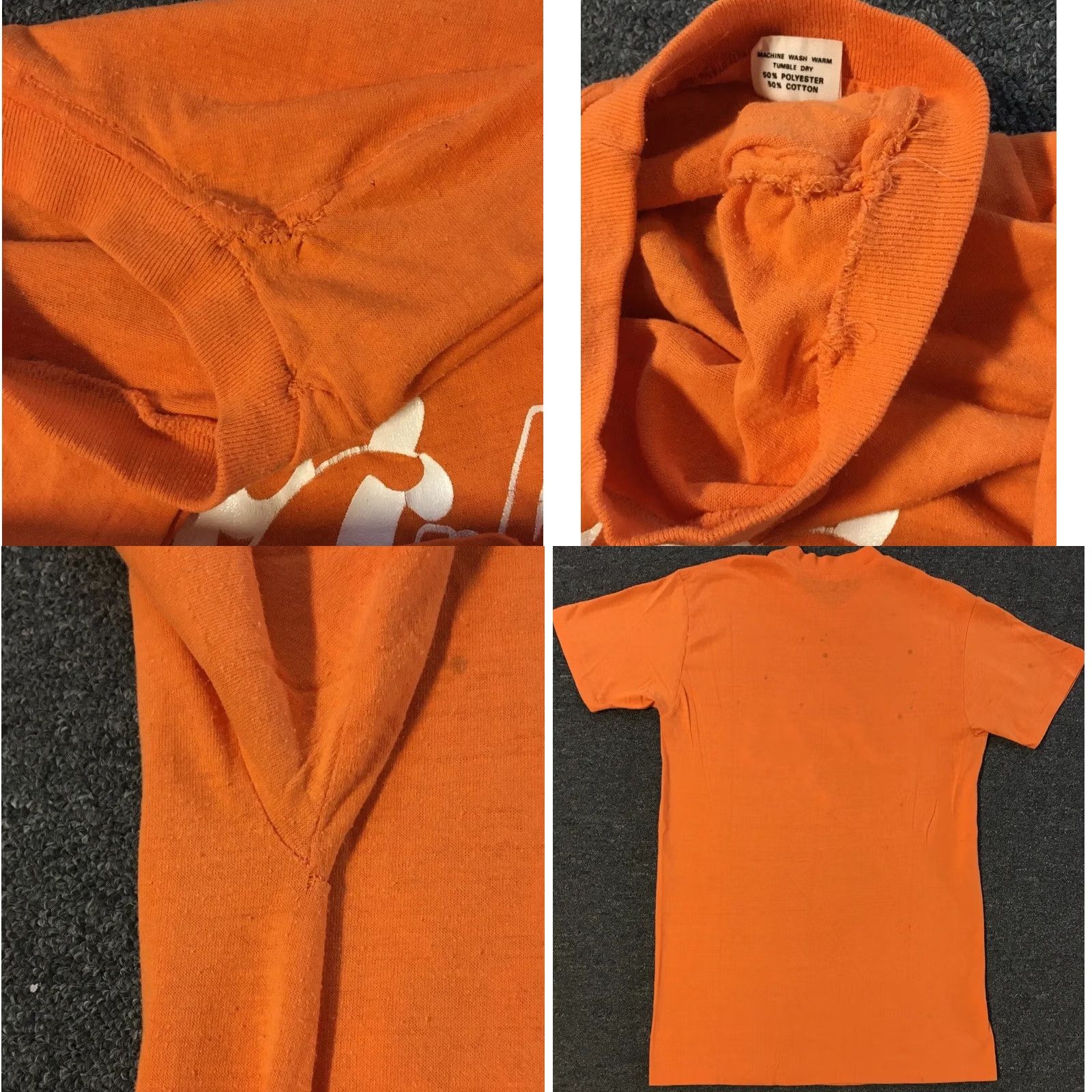 Vintage VINTAGE 70s Super Sophomore Faded Shirt S Orange Nike? Size US S / EU 44-46 / 1 - 8 Thumbnail