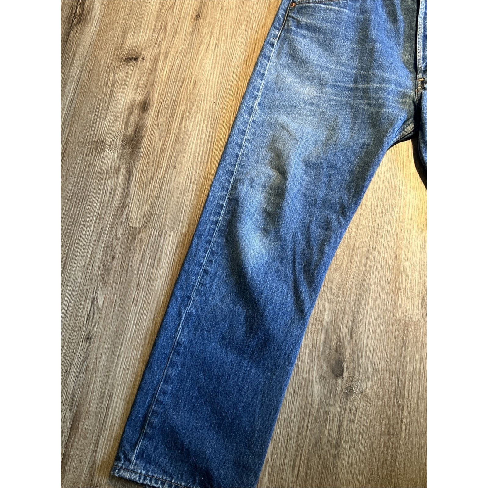 Levi's Vintage Levis 501 Jeans 34x26 90s Blue USA Made Denim Hige Size US 34 / EU 50 - 9 Thumbnail