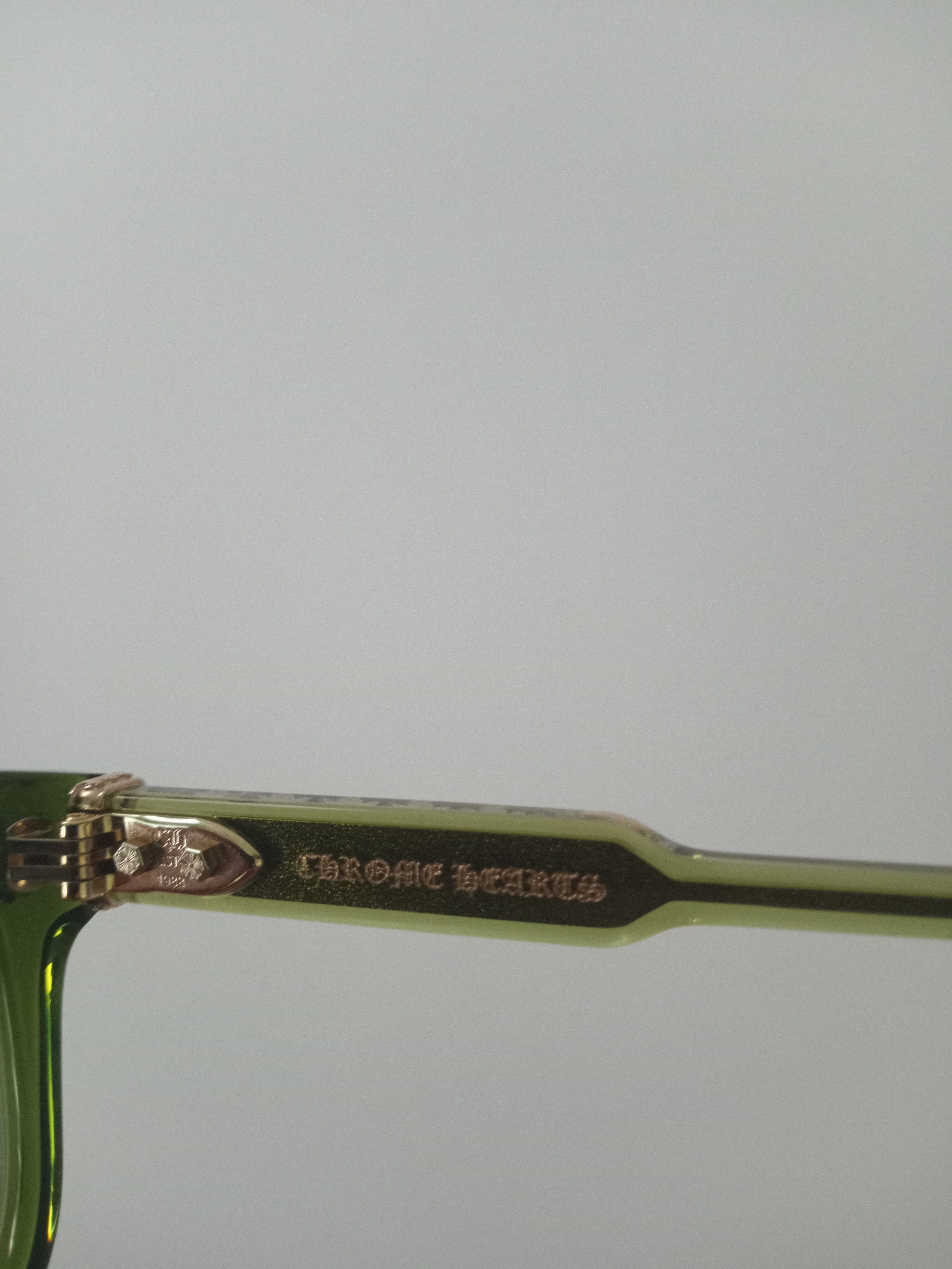 Chrome Hearts Chrome Hearts Green Ambidixtrous Glasses - Size 53[]21-151 Size ONE SIZE - 9 Thumbnail