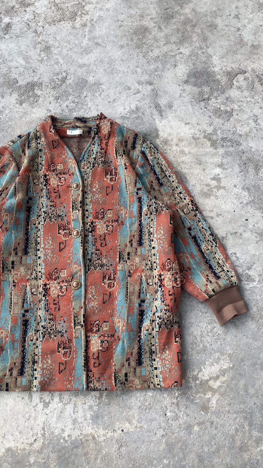 Coogi 💥FINAL DROP💥Vintage Misual Knit Cardigan 80s Size US L / EU 52-54 / 3 - 4 Thumbnail