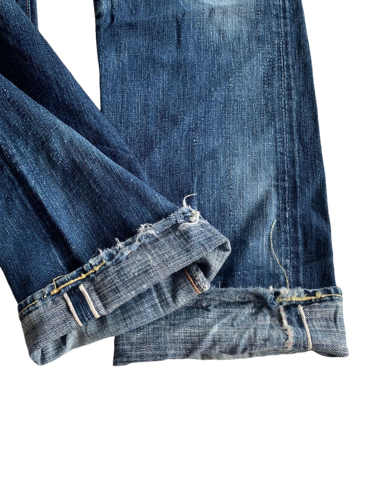 Japanese Brand × Kapital × Vintage BORNFREE 30TH ANNIVERSARY JAPANESE SELVEDGE DISTRESSES DENIM Size US 29 - 8 Thumbnail