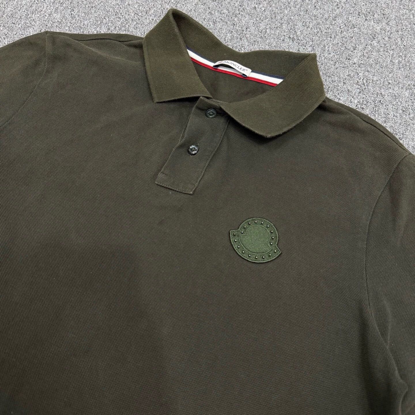 Moncler Moncler Deep Green Chest Logo Short-Sleeve Polo M Mint Size M / US 6-8 / IT 42-44 - 3 Thumbnail