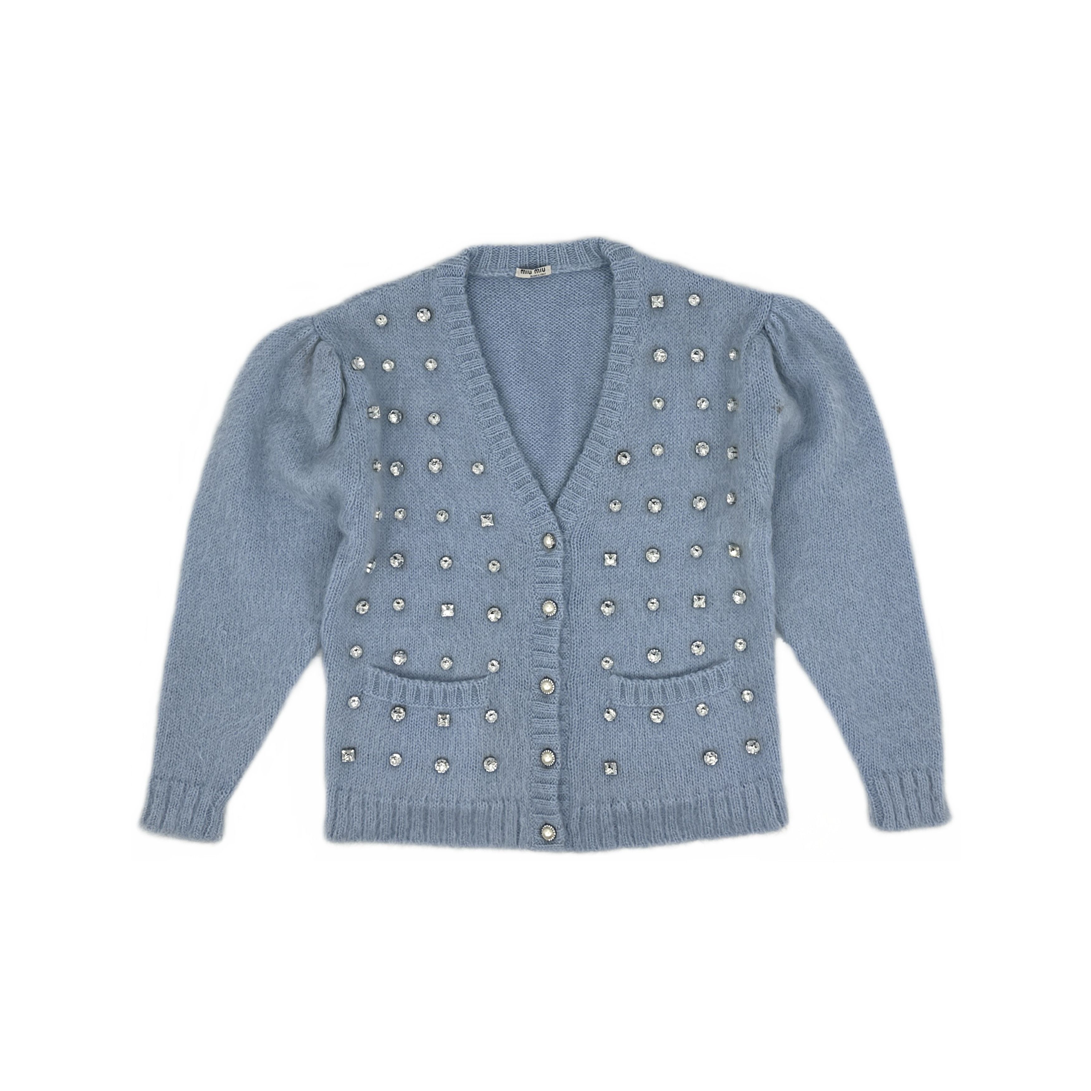 Miu Miu Miu Miu Embellished Cardigan Size 36 Size XS / US 0-2 / IT 36-38 - 1 Thumbnail