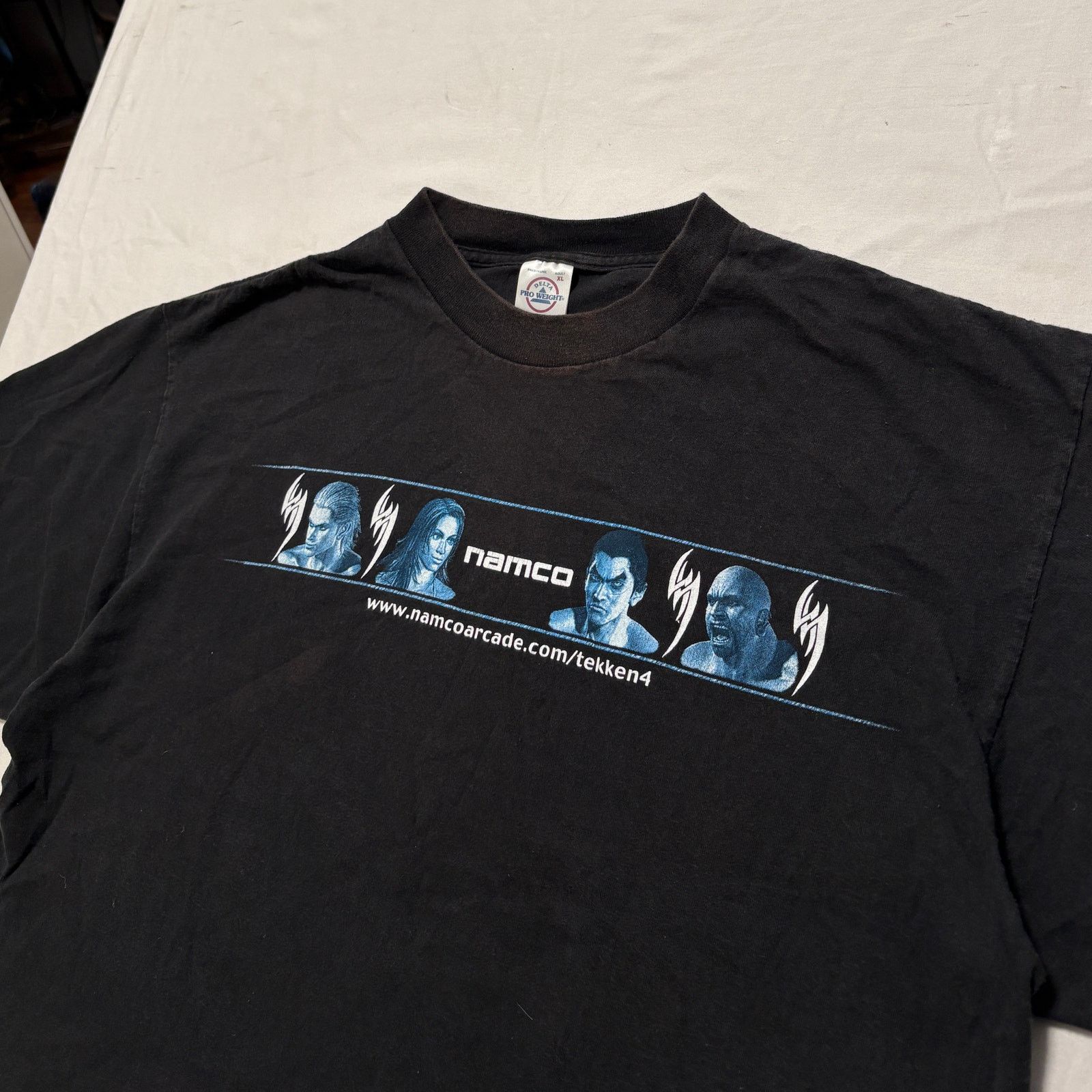 Delta VTG 00's Namco Tekken 4 Arcade Exclusive Game Promo T-Shirt Size US XL / EU 56 / 4 - 2 Thumbnail