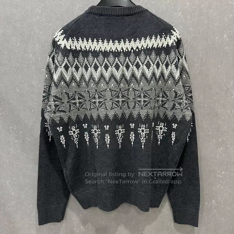 Louis Vuitton Louis Vuitton Ski Grey Pearl Rhinestone Fair Isle Sweater Size US S / EU 44-46 / 1 - 2 Thumbnail
