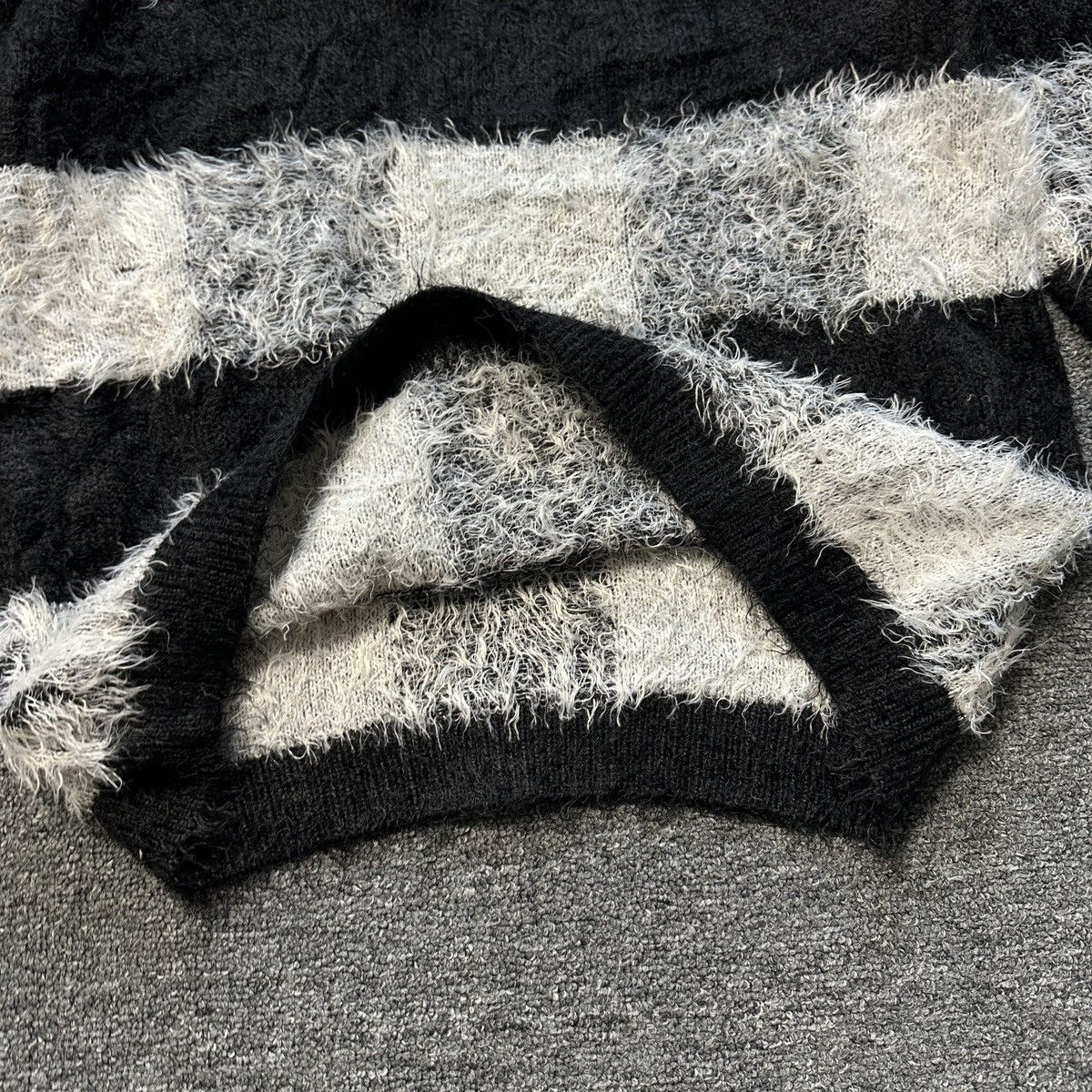 Seditionaries Vintage Stripe Mohair Teddy Grass Style Sweater Size US S / EU 44-46 / 1 - 5 Thumbnail