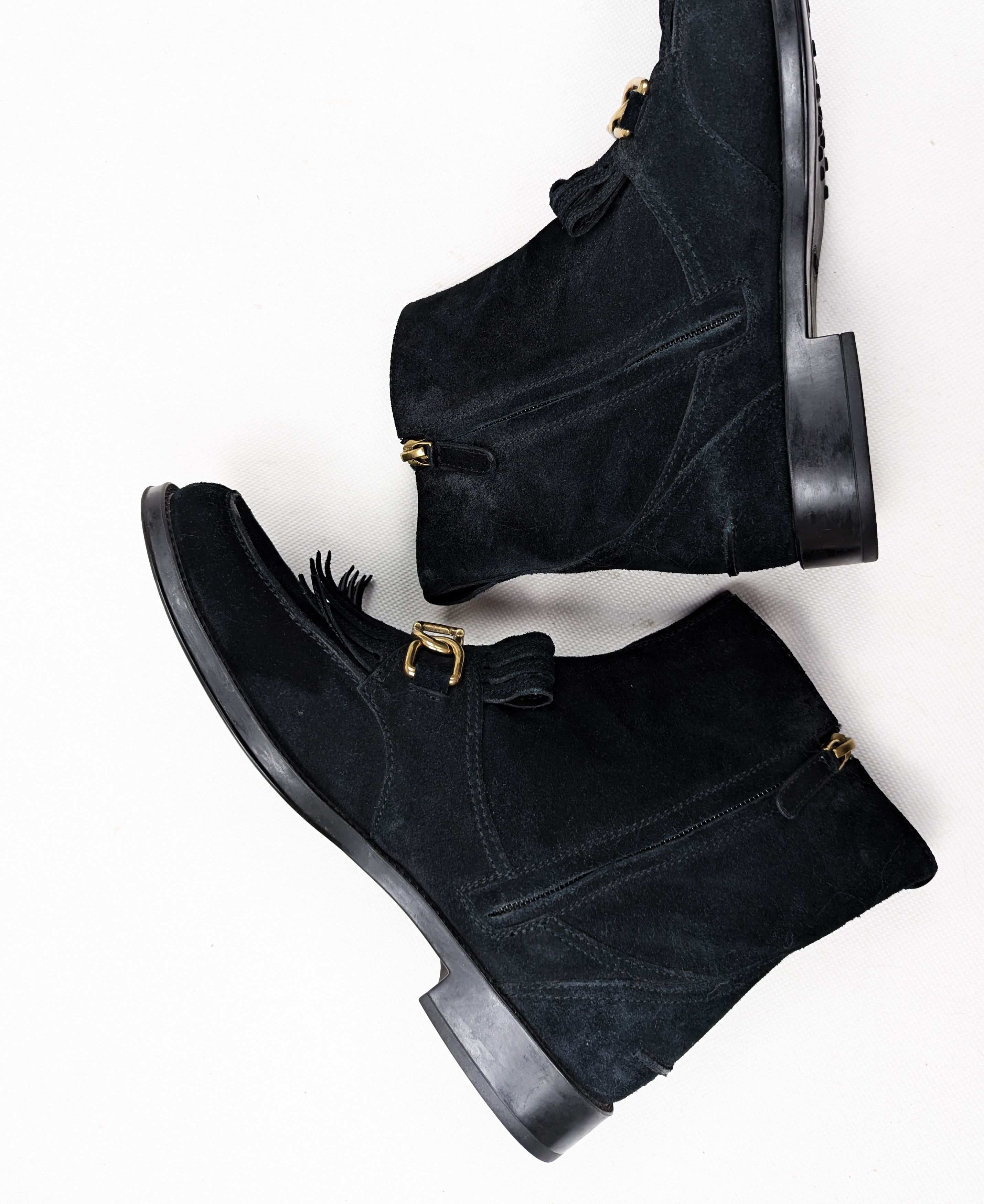 Tod's Tod's frangia leather suede boots 40 Size US 10 / IT 40 - 5 Thumbnail
