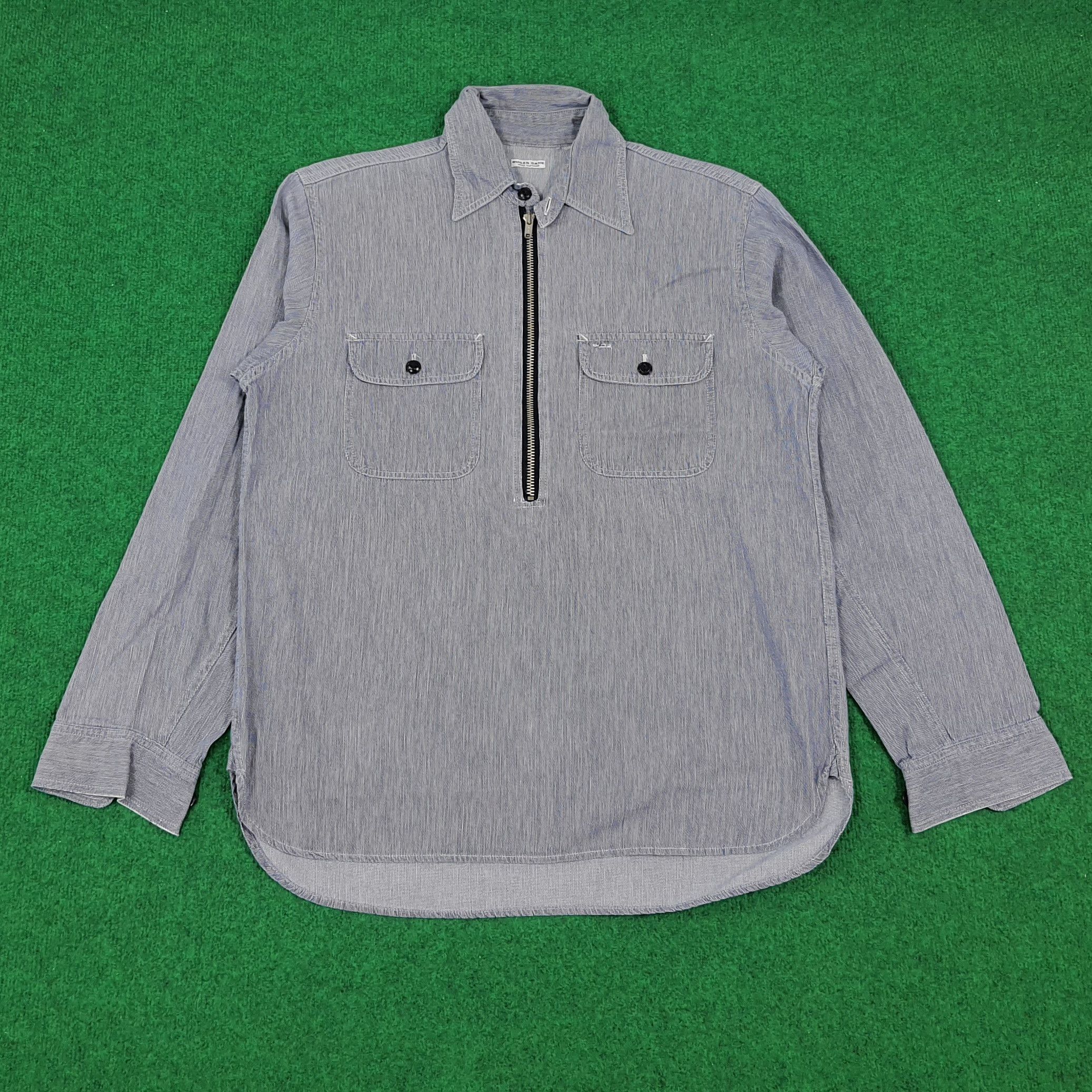 Japanese Brand × Sugar Cane × Vintage Vintage Sugar Cane Half Zipper Japan Brand Polo Shirt Size US L / EU 52-54 / 3 - 1 Thumbnail