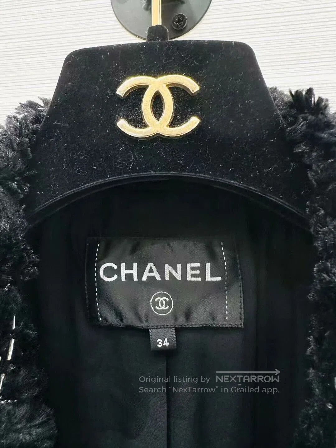 Chanel handmade rabbit fur Chanel coat 22B. Size US S / EU 44-46 / 1 - 2 Thumbnail