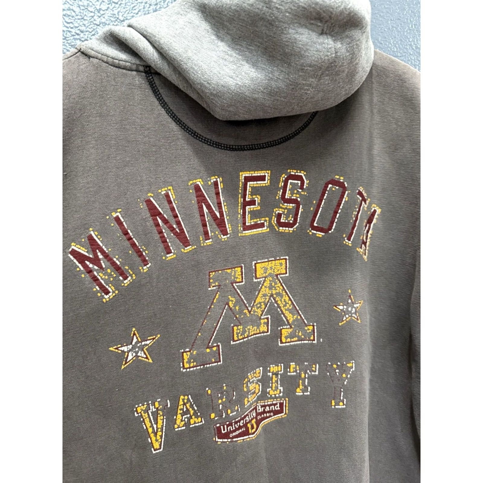Vintage Vintage Galt Sand University Of Minnesota Gophers Distressed Hoodie 90’s Large Size US L / EU 52-54 / 3 - 3 Thumbnail