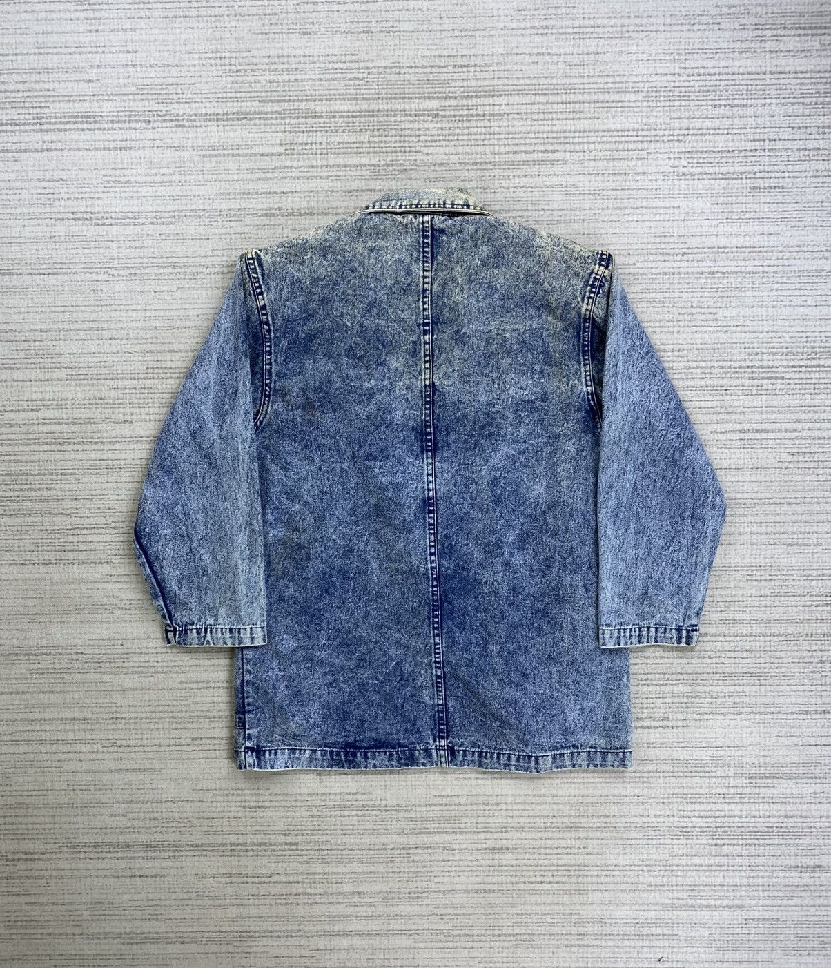 If Six Was Nine × Japanese Brand × Vintage Vintage Mireille Acid Wash Embroidery Blazer Jacket Size L / US 10 / IT 46 - 2 Thumbnail