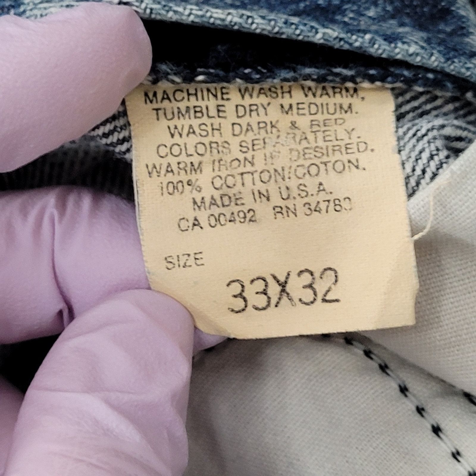 Lee VTG 80s Lee Riders Acid-Wash Jeans 30x30 USA 209-6848 Size US 30 / EU 46 - 19 Thumbnail