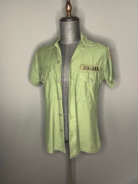 Other US Military issued ARMY custom studded button shirt details Size US M / EU 48-50 / 2 - 2 Thumbnail