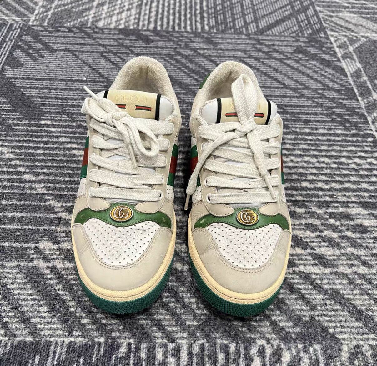 Gucci Gucci Screener Vintage Sneakers J42 Size US 7.5 / IT 37.5 - 2 Thumbnail