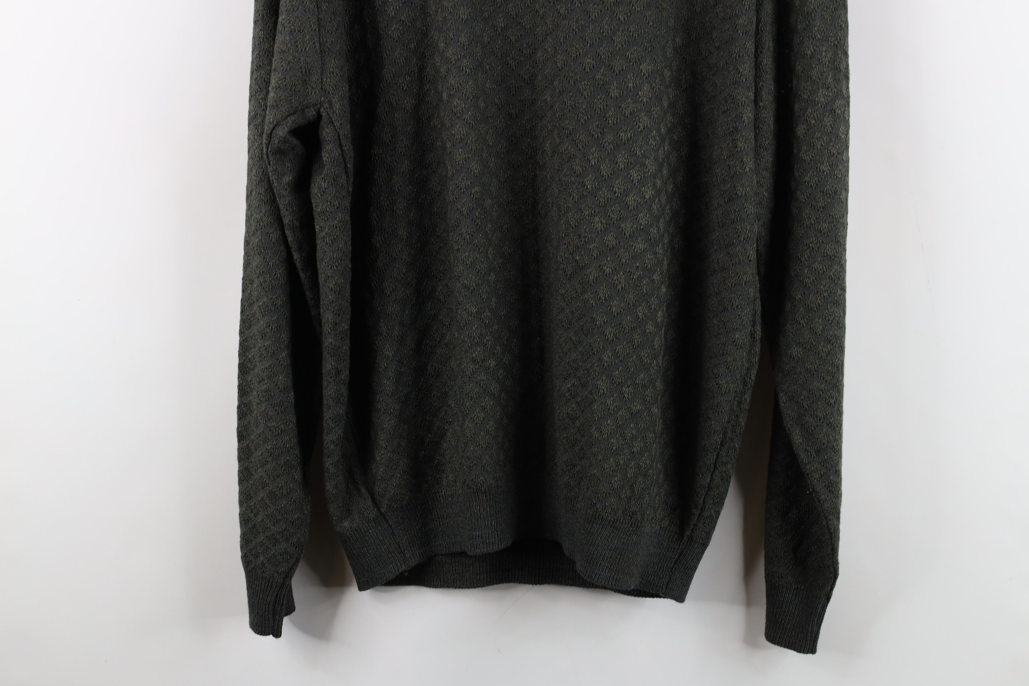Vintage Vintage 90s Streetwear Diamond Knit Crewneck Sweater Size US M / EU 48-50 / 2 - 10 Thumbnail