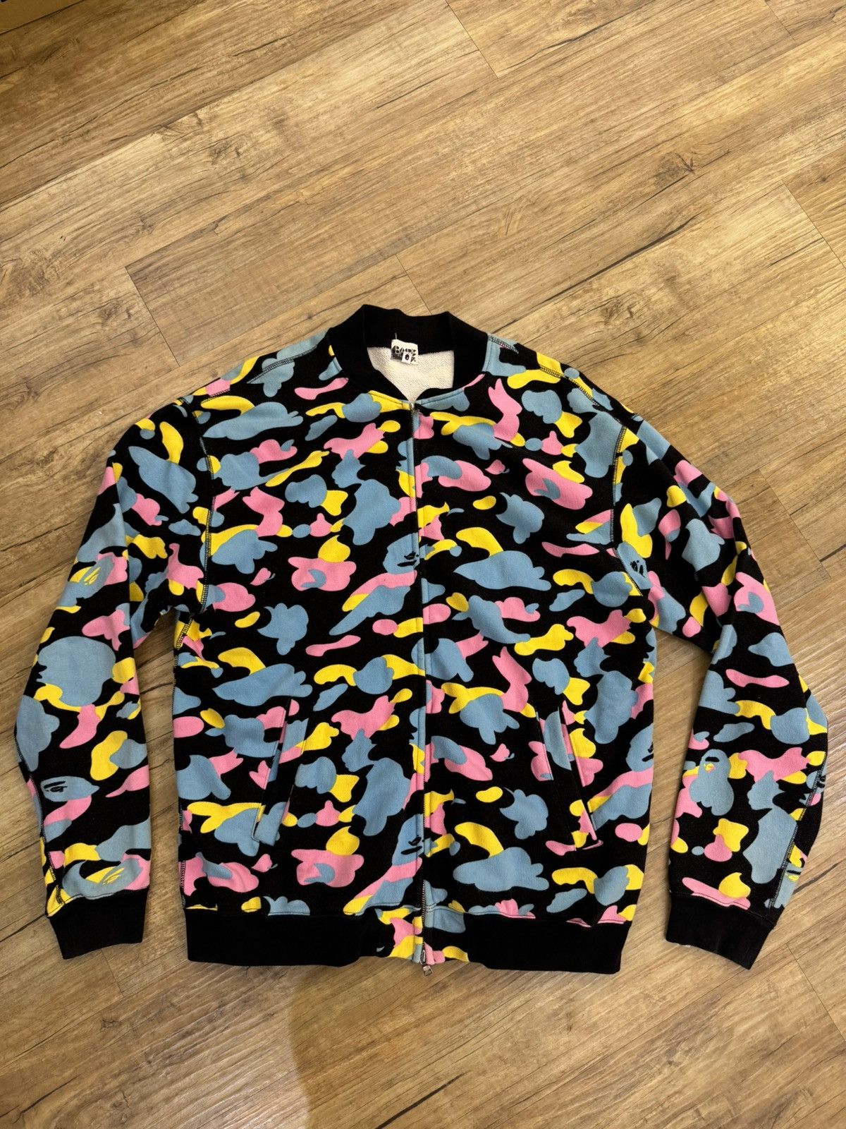 Bape BAPE cotton candy camo sweat jacket Size US L / EU 52-54 / 3 - 1 Thumbnail