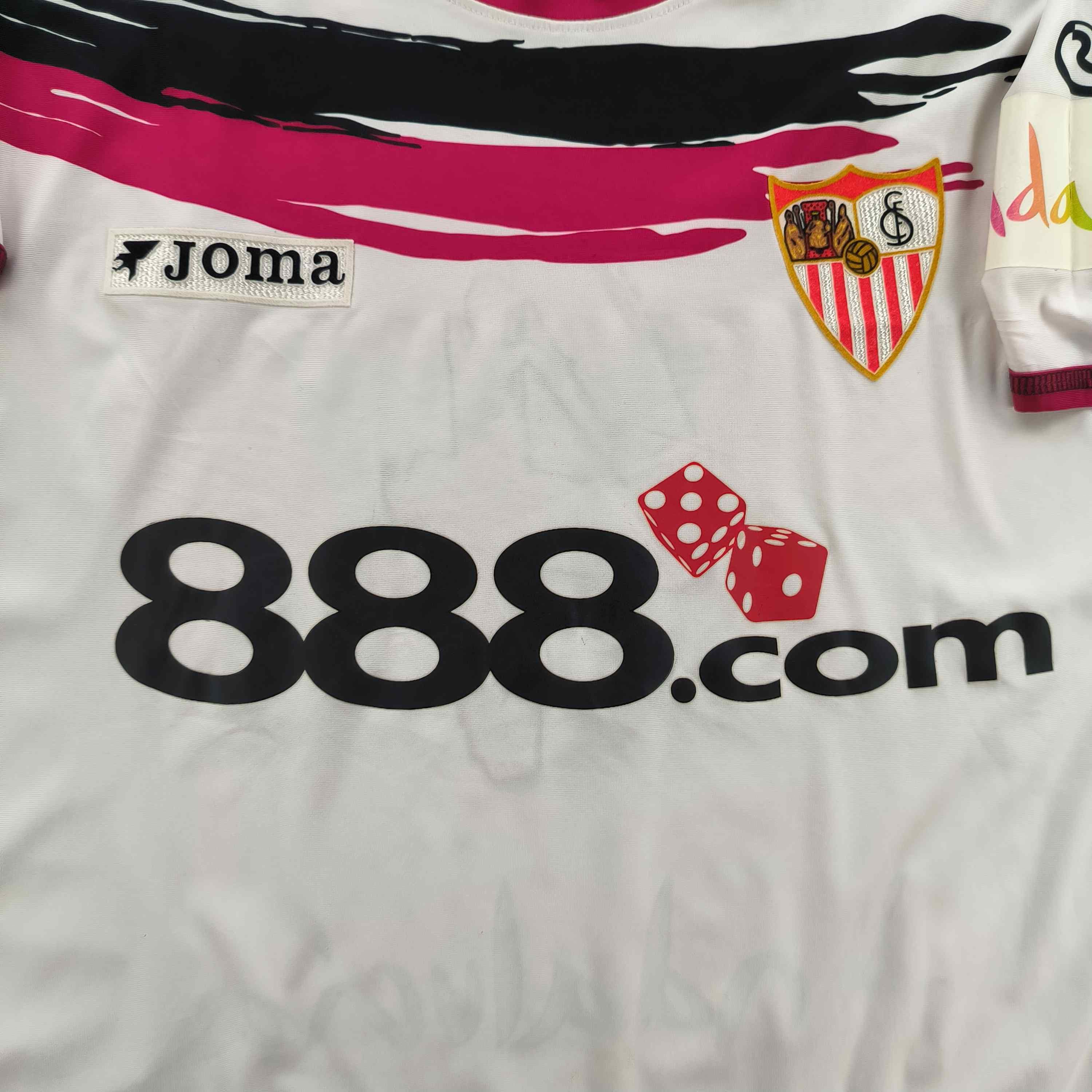 Sevilla 2006-07 Joma home Dani Alves football jersey size L