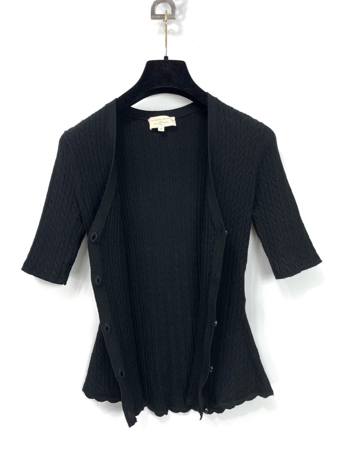 Sezane SÉZANE La Maille Cable-Knit Cardigan - Size M - Viscose Size M / US 6-8 / IT 42-44 - 8 Thumbnail