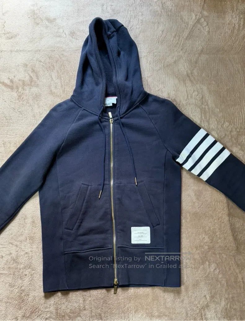 Thom Browne Thom Browne Four-bar zip jacket Size US S / EU 44-46 / 1 - 1 Thumbnail