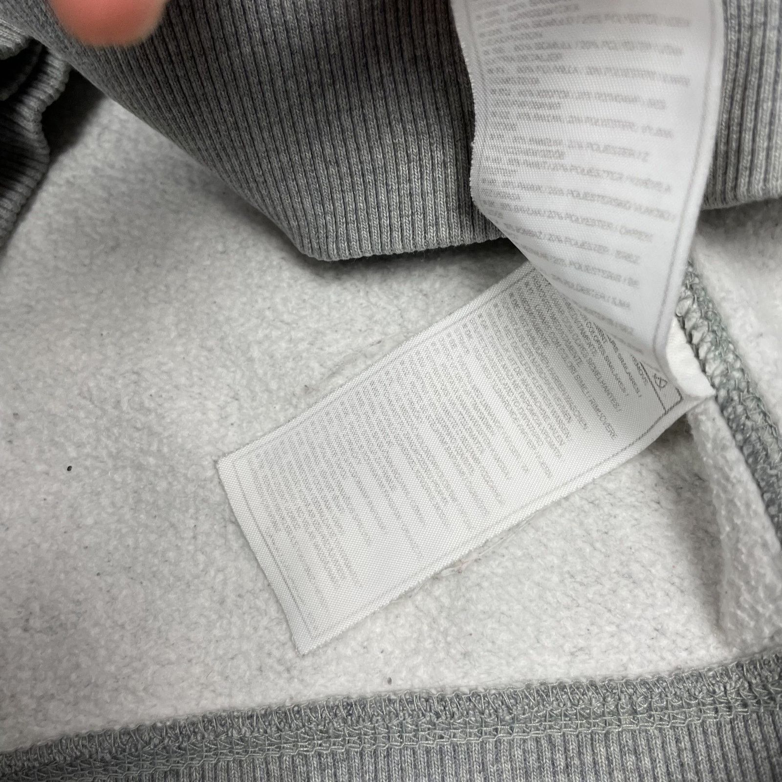Nike × Vintage Nike Men's Heather Gray Crew Neck Fleece Lined Sweatshirt M Size US M / EU 48-50 / 2 - 11 Thumbnail