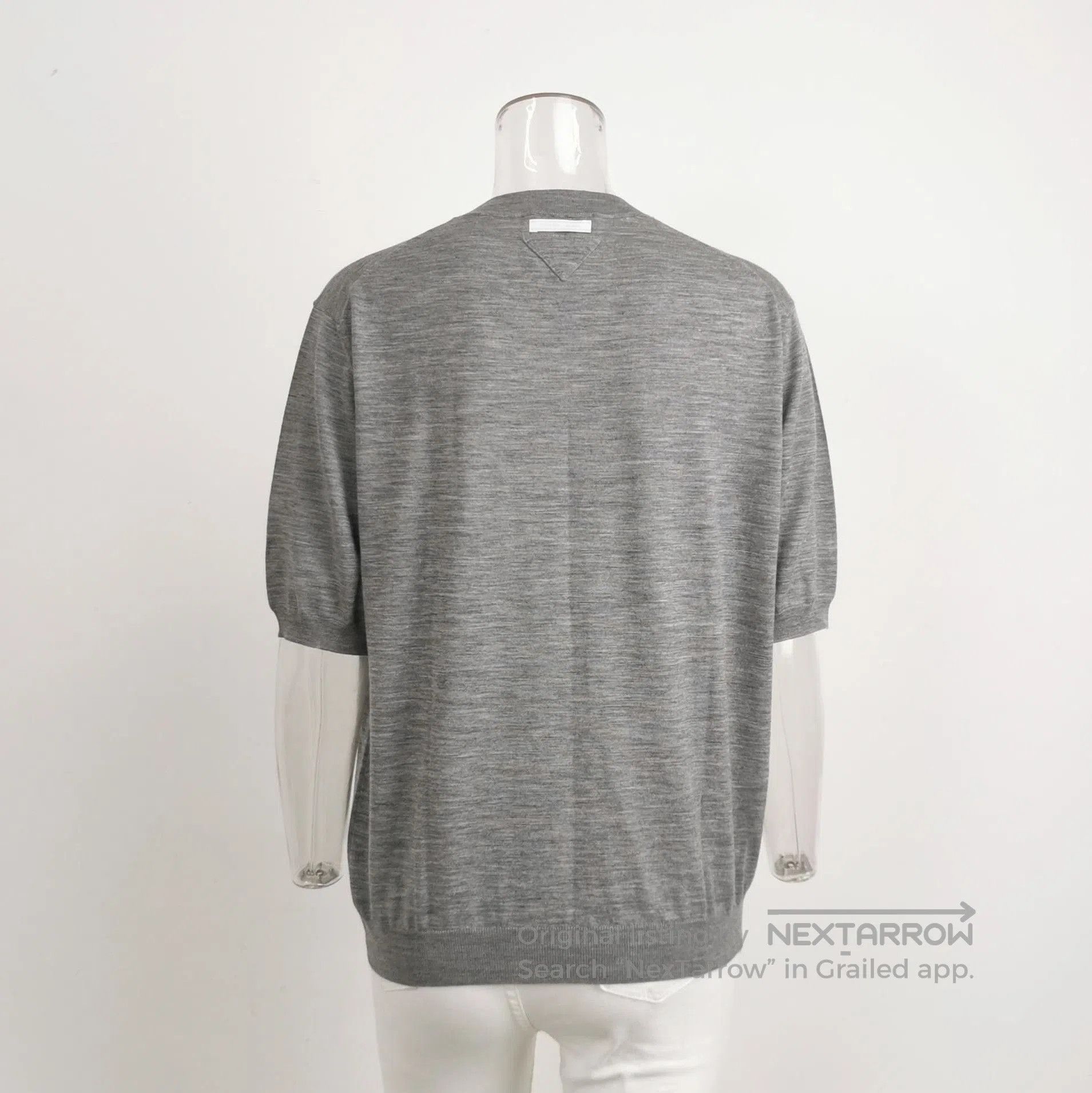 Prada Prada Gray Wool Sweater for Women . Size L / US 10 / IT 46 - 1 Thumbnail