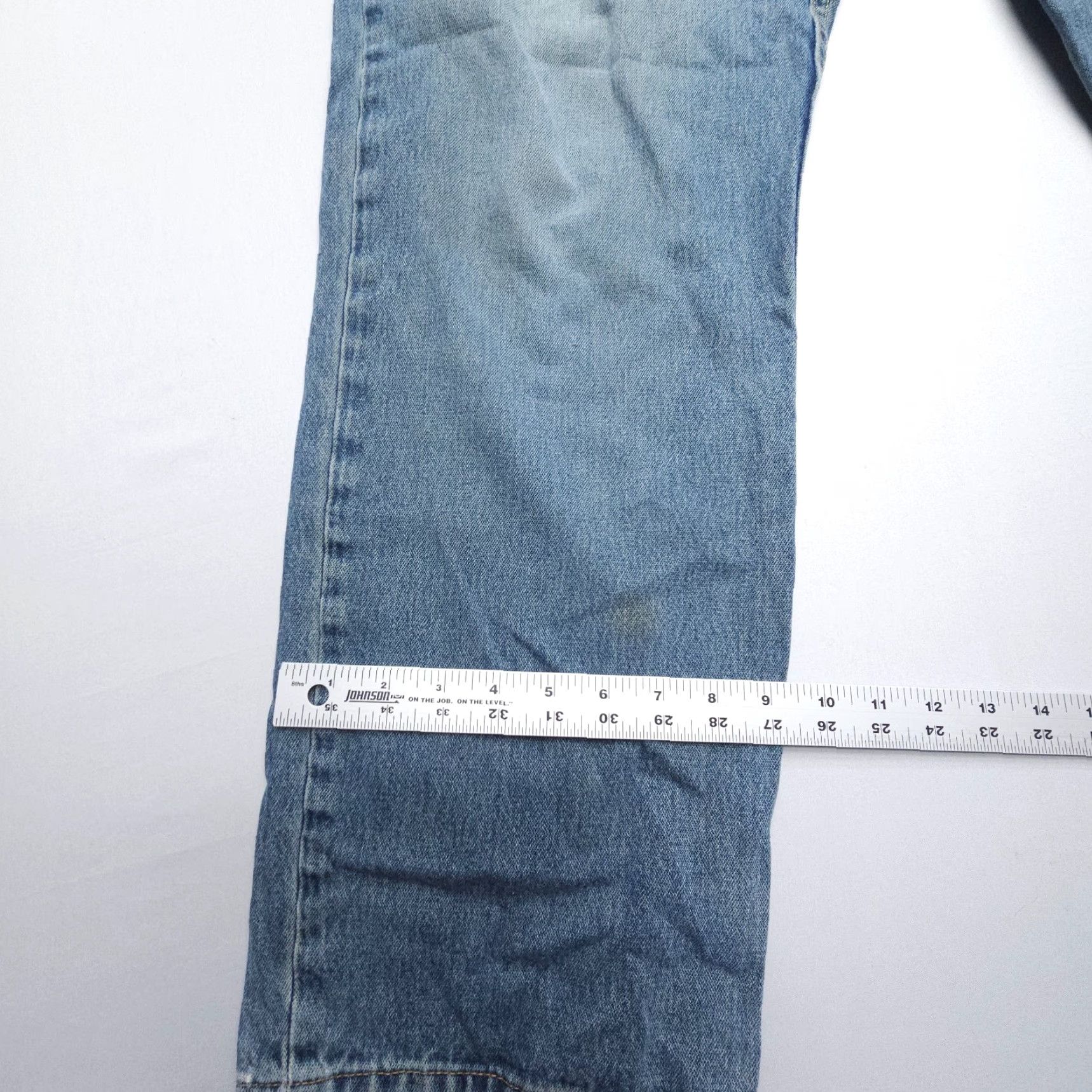Vintage VTG Split Jeans Mens 36 x 30 Blue Streetwear 90s American Button Fly Baggy Jeans Size US 36 / EU 52 - 5 Thumbnail