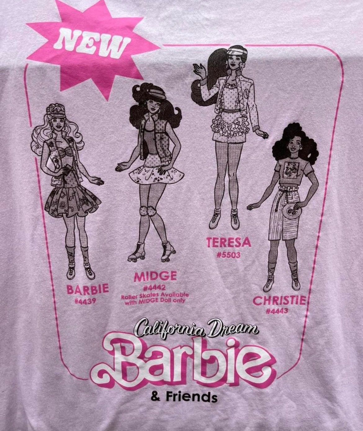 Retrofit Barbie & Friends California Dream Pink T-Shirt Friends Size US L / EU 52-54 / 3 - 5 Thumbnail