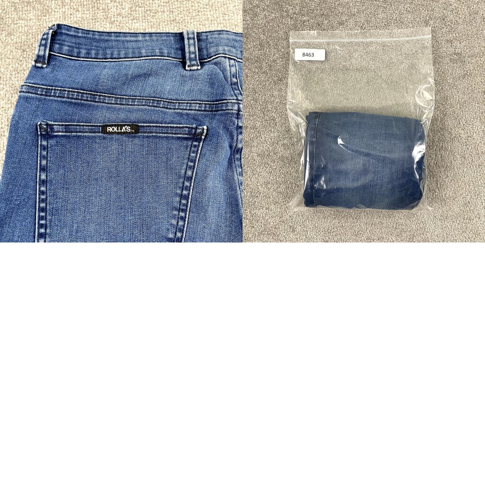 Denime ROLLAS Jeans Mens 32 x 32 (Fits 31x31) Stinger Skinny Fit Stretch Blue Denim Size US 32 / EU 48 - 9 Thumbnail