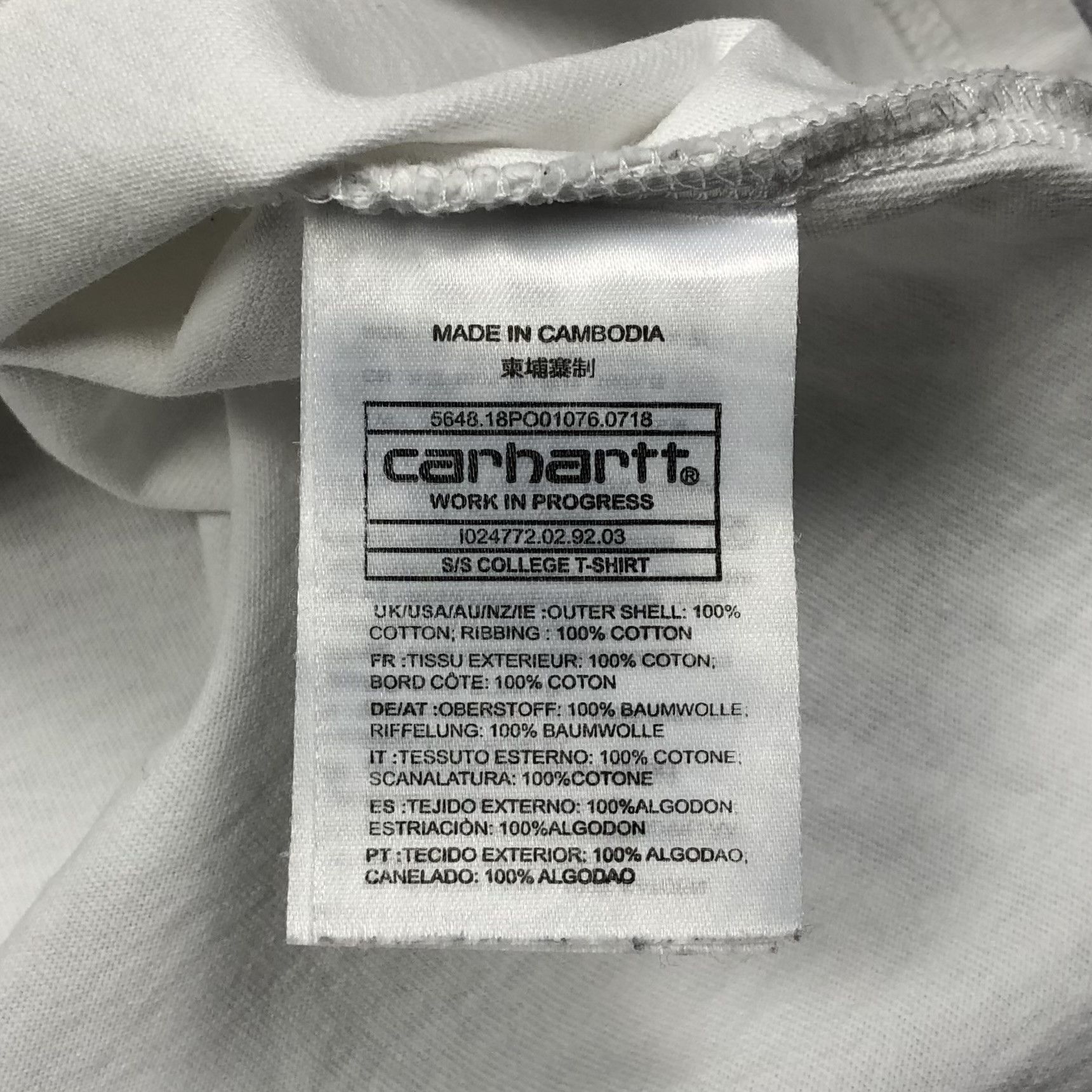 Carhartt Carhartt WIP College Camo Tee Size US L / EU 52-54 / 3 - 9 Thumbnail