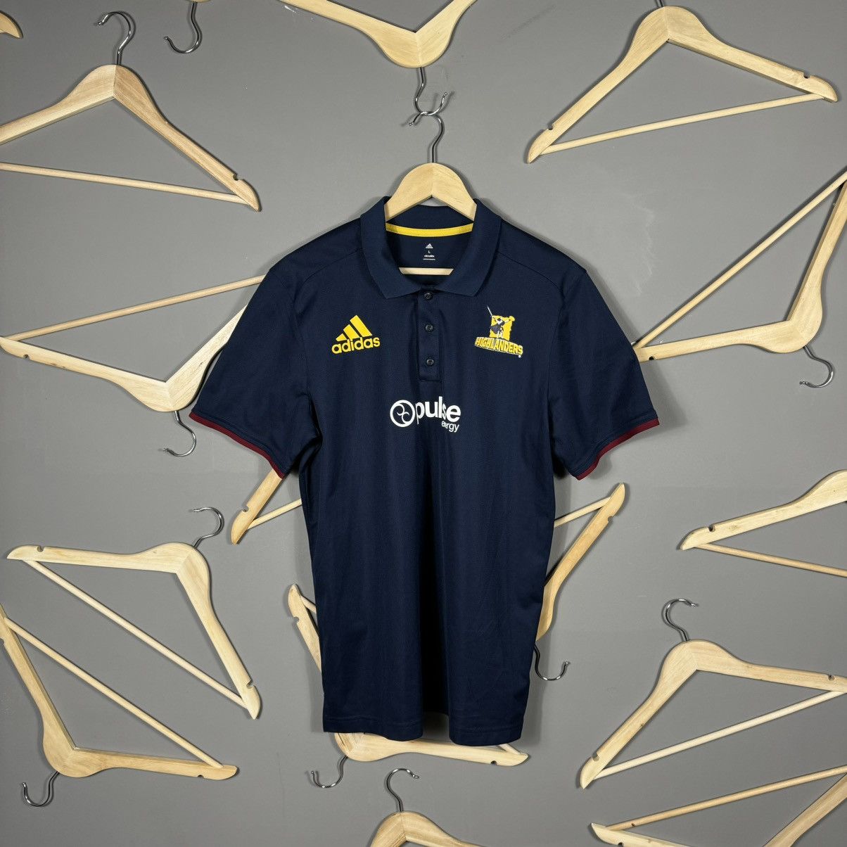 Adidas Adidas Highlanders 2017 Rugby Jersey Size US L / EU 52-54 / 3 - 1 Thumbnail