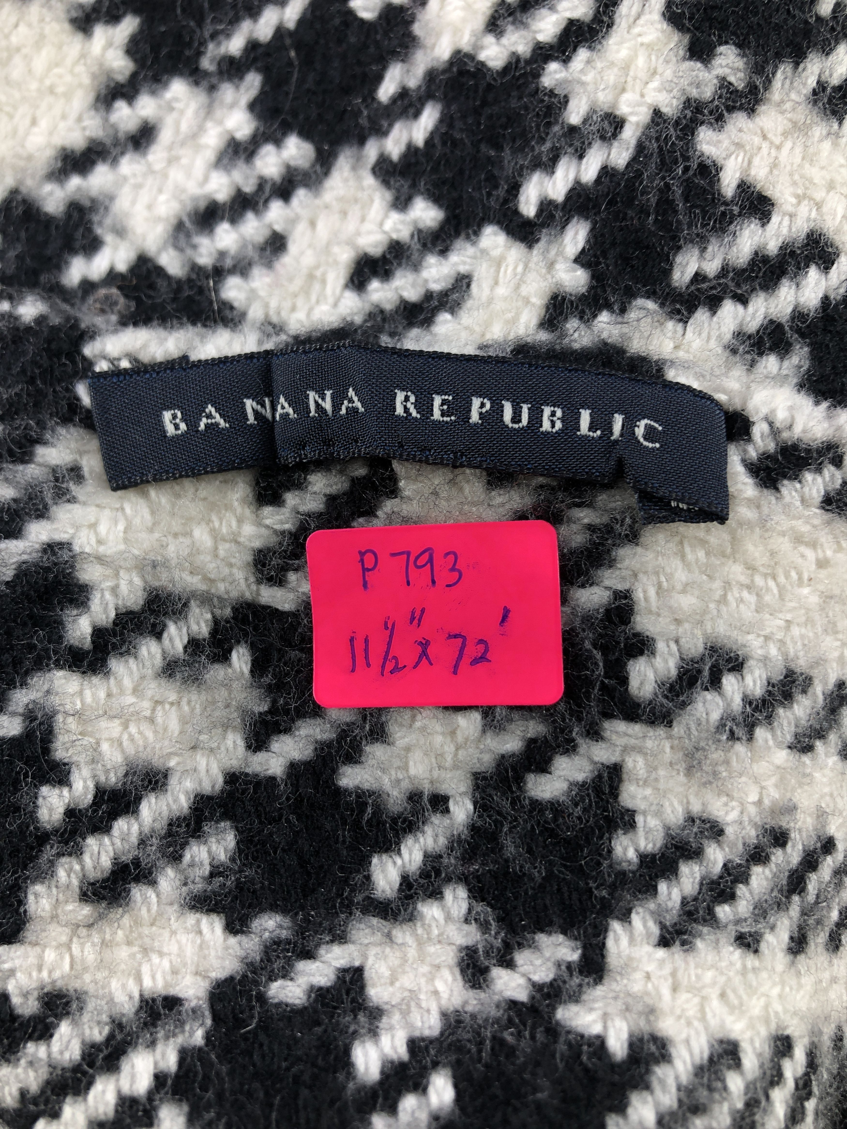 Banana Republic Banana Republic Houndstooth Scarf / Muffler / Neckwear P793 Size ONE SIZE - 5 Thumbnail