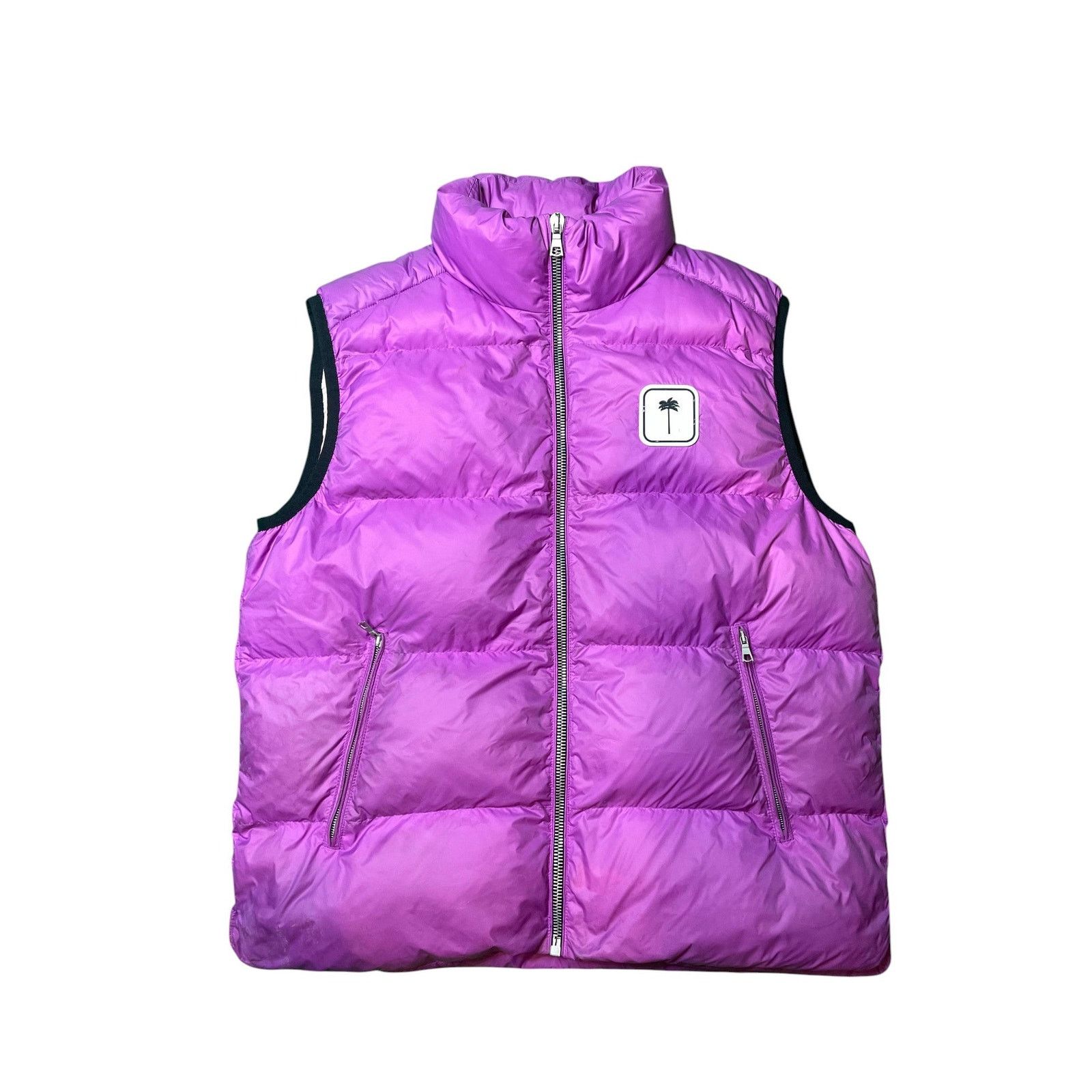 Palm Angels Palm Angels Patch Logo Tibb Down Gillet Purple Vest Size XL / US 12-14 / IT 48-50 - 1 Thumbnail
