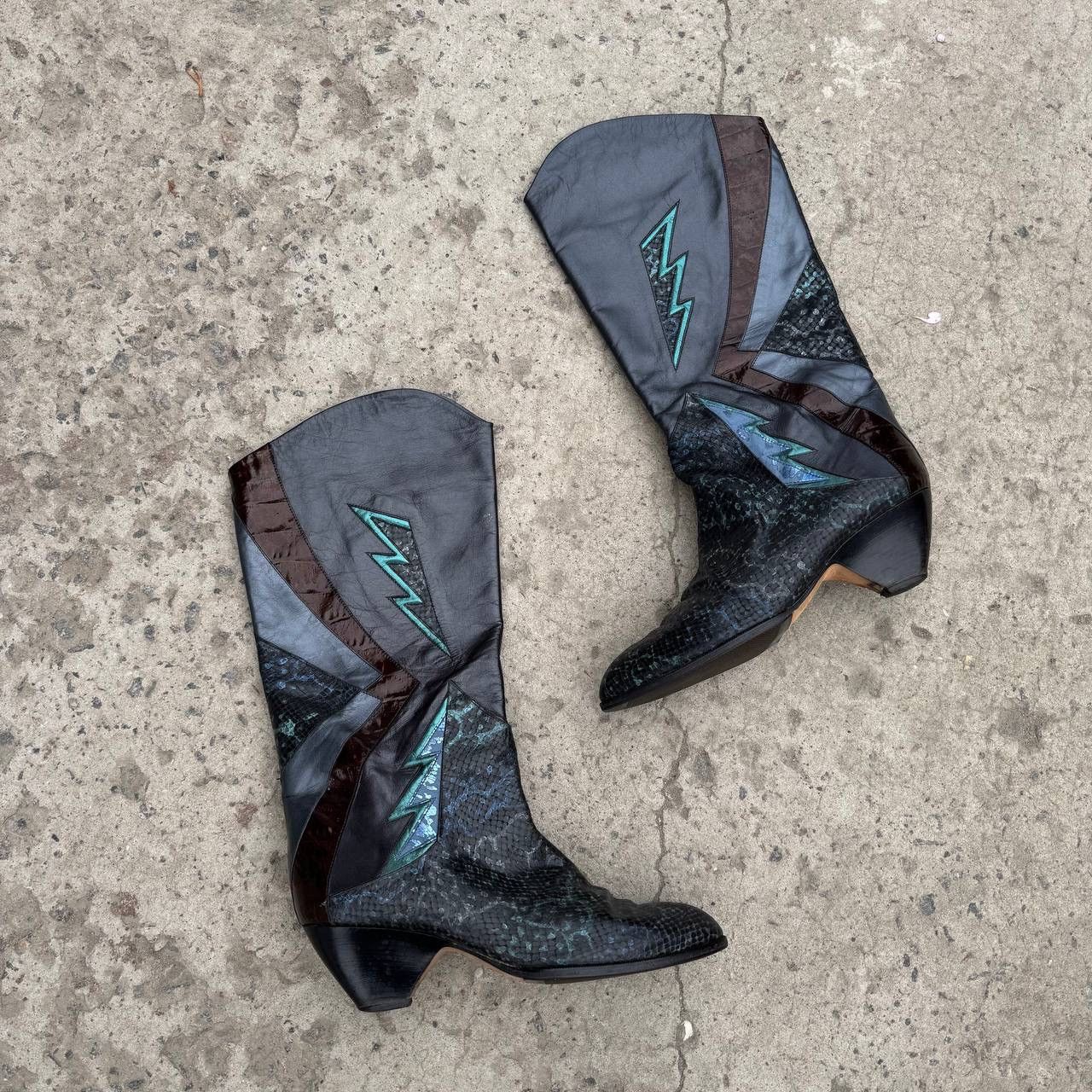 Y/Project Vintage Women’s High Leather Boots Western Size 40 Elektro Size US 10 / IT 40 - 1 Thumbnail