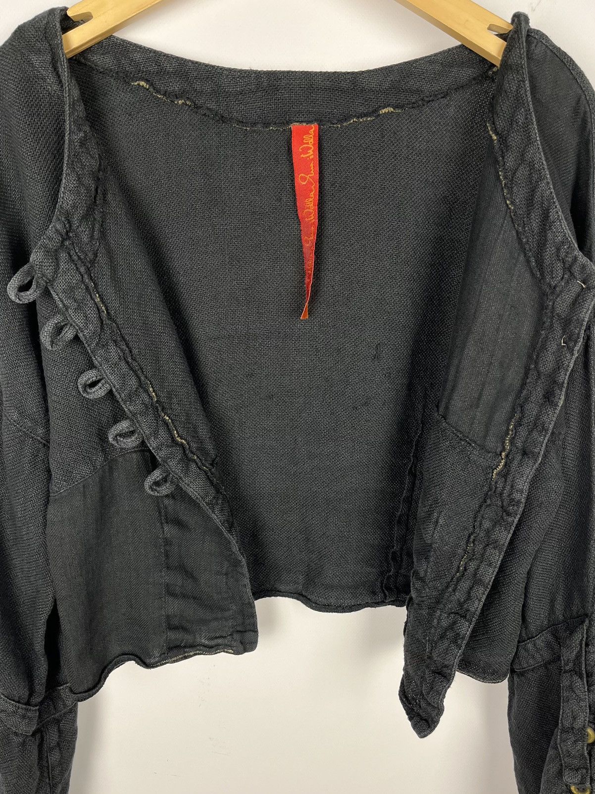 If Six Was Nine Avant-Garde Ewa I Walla linen cotton ladies gothic cardigan Size M / US 6-8 / IT 42-44 - 23 Thumbnail