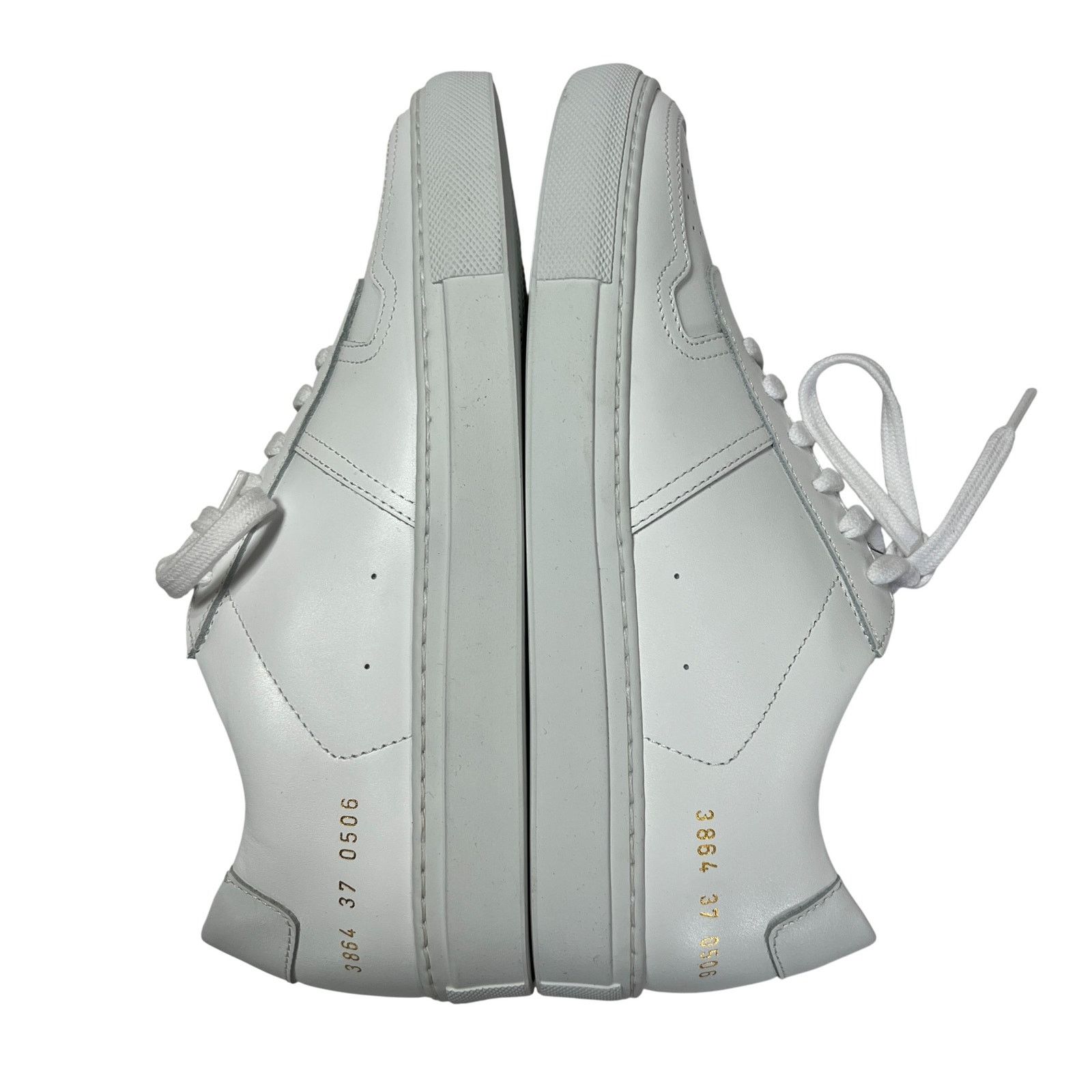 Common Projects Common Projects BBall Low White Leather Sneakers EU37 Size US 6.5 / IT 36.5 - 5 Thumbnail