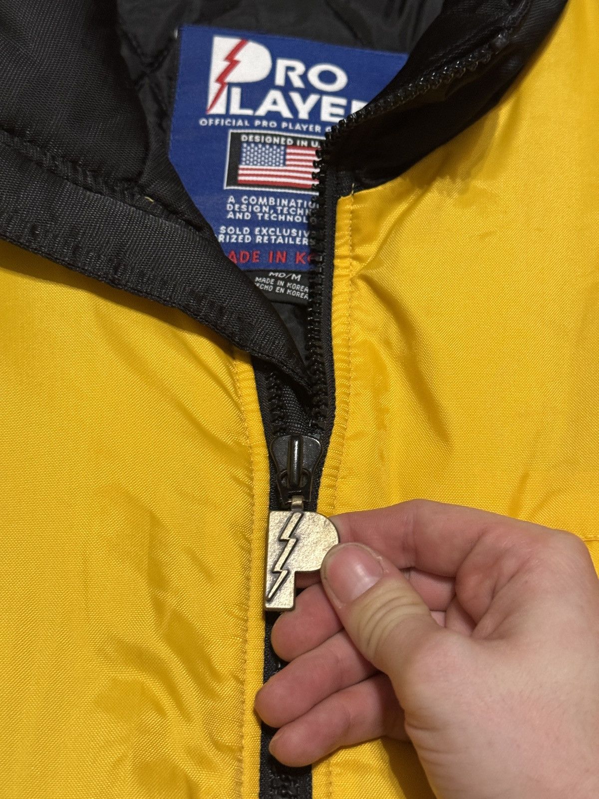 Pro Player Vintage 90s Pittsburgh Steelers Pro Player M Puffer Jacket Size US M / EU 48-50 / 2 - 2 Thumbnail