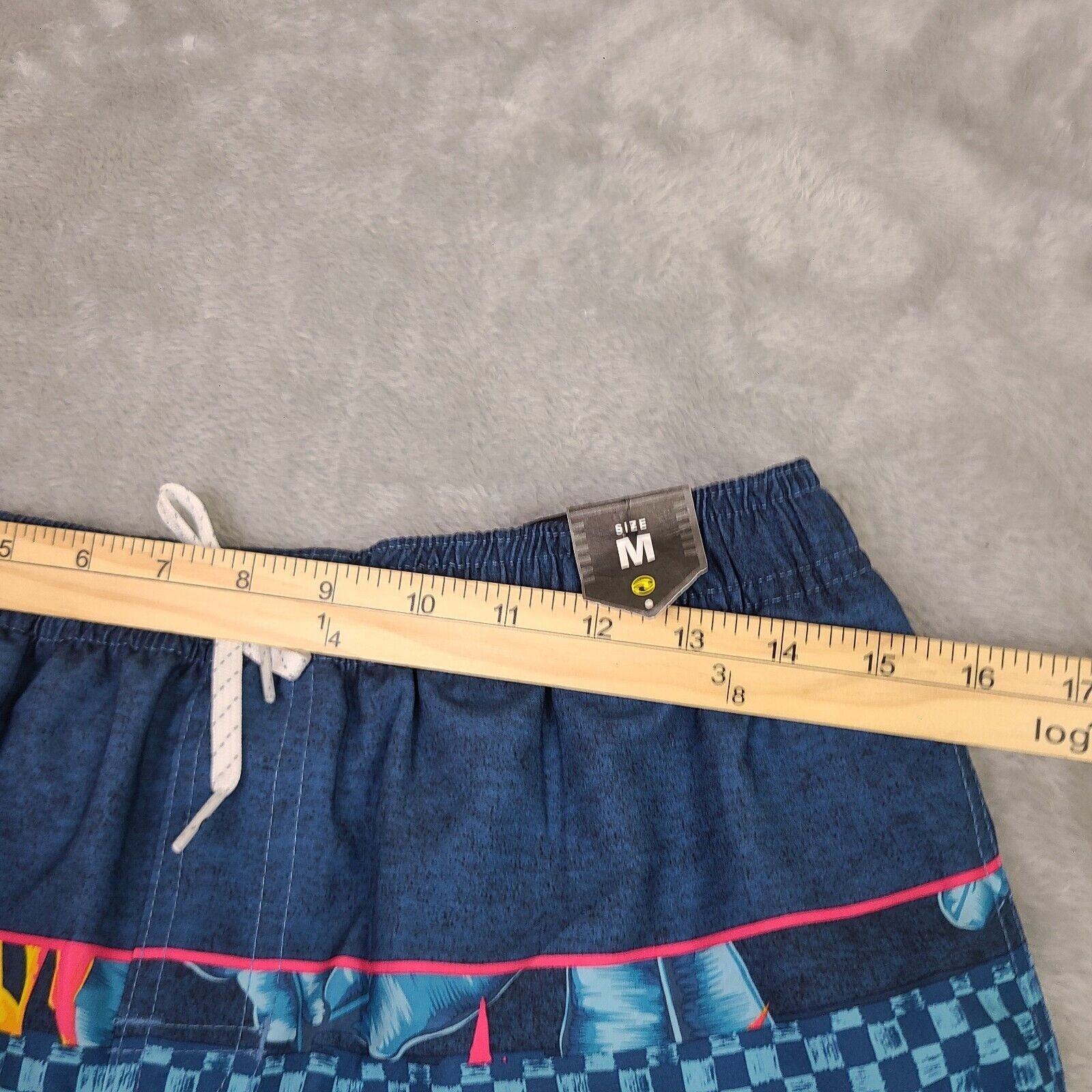 Ocean Current Ocean Current Board Shorts Men’s Blue Pink Gray Lined Hawai Size US 35 - 6 Thumbnail