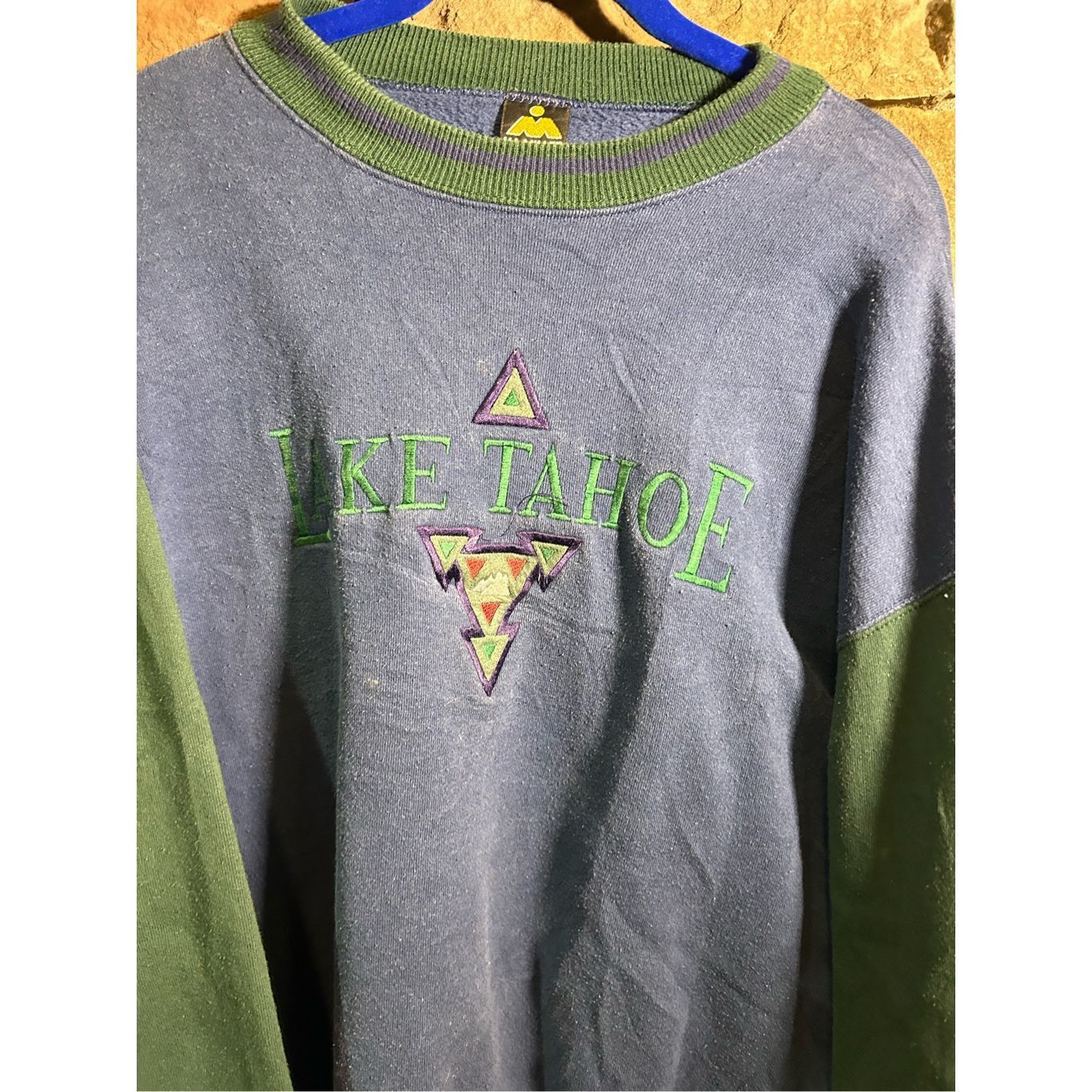 Vintage Size XL vintage 1990s Lake Tahoe embroidered sweatshirt crew Size US XL / EU 56 / 4 - 3 Thumbnail