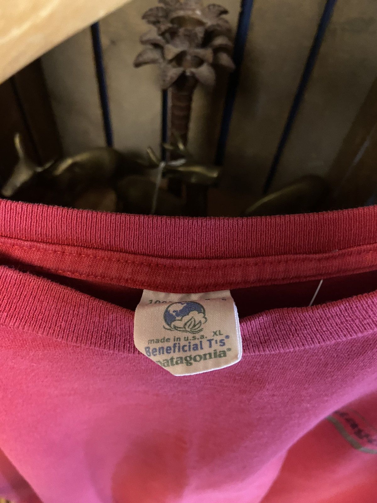 Patagonia × Vintage Vintage 90s Patagonia Beneficial T’s Logo T Shirt Size US XL / EU 56 / 4 - 2 Thumbnail