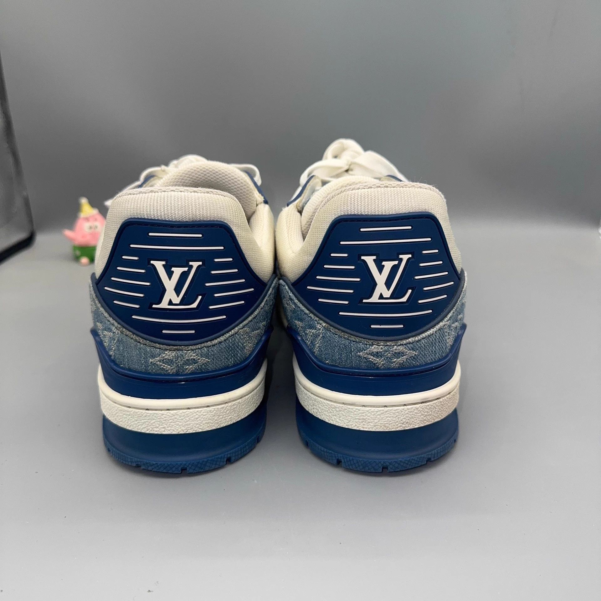 Louis Vuitton LOUIS VUITTON Trainer blue white denim 42 Size US 9 / EU 42 - 3 Thumbnail