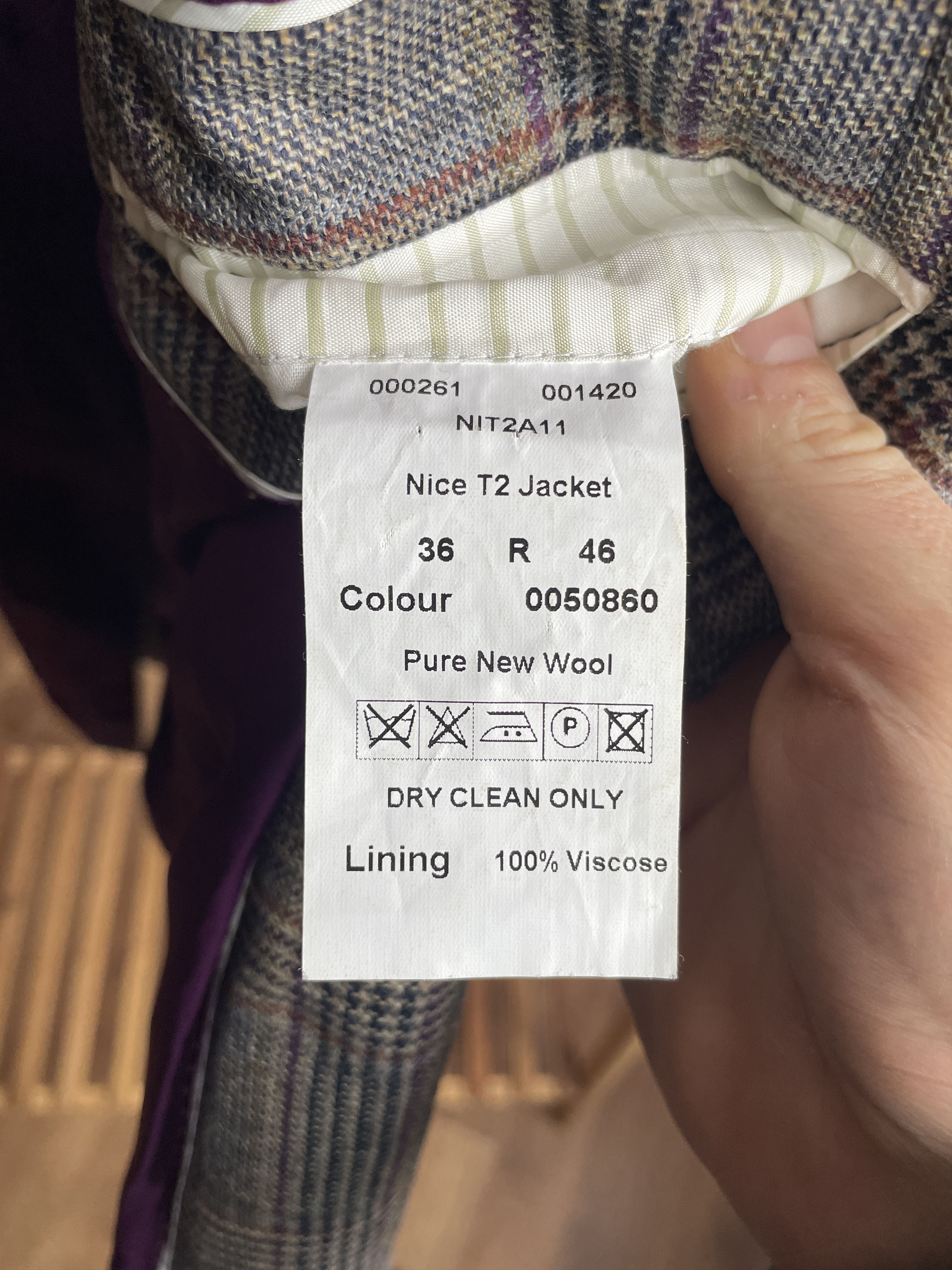 Magee Magee Ireland Nice T2 Plaid Wool Blazer Size 36R - 10 Thumbnail