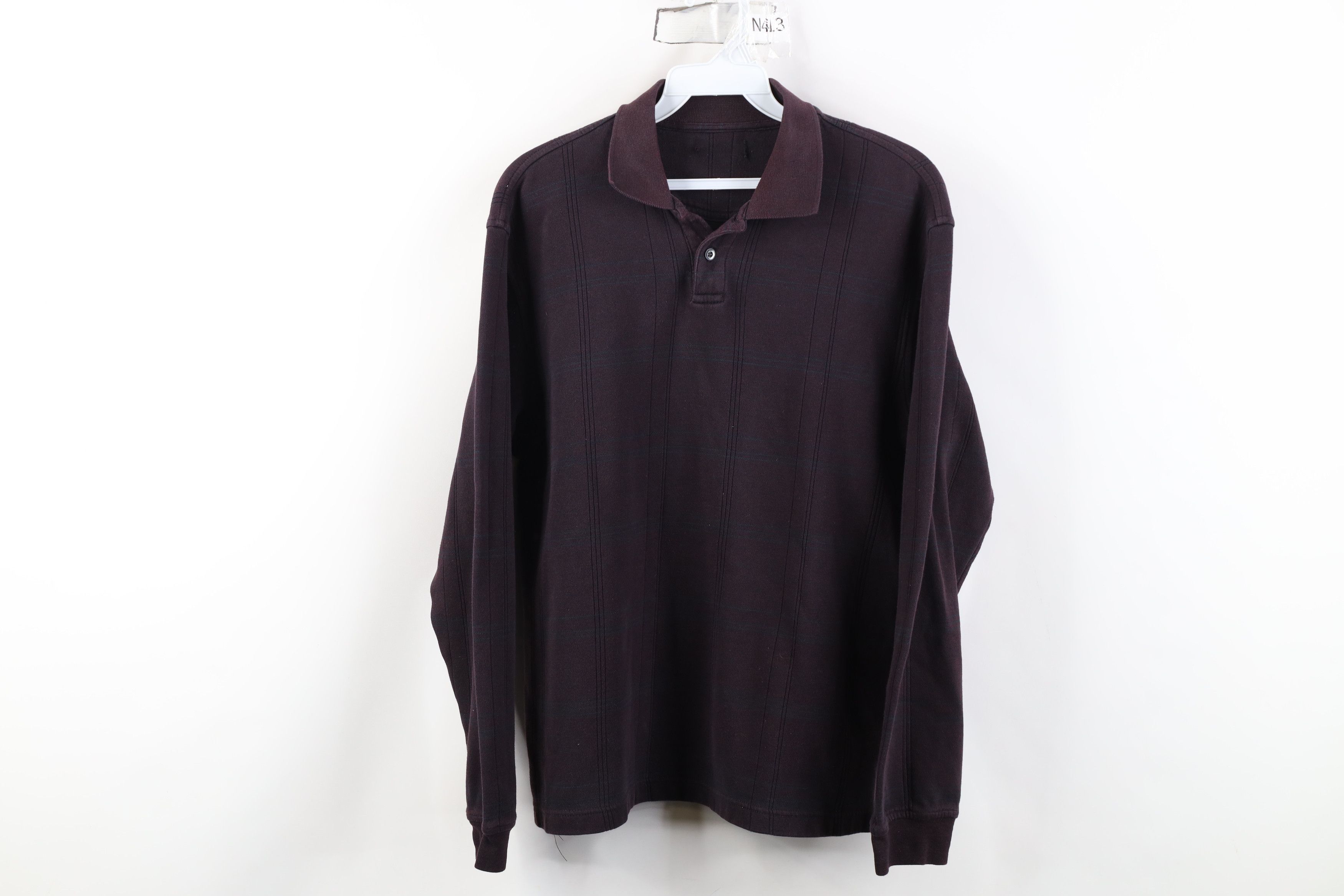 Vintage Vintage 90s Y2K Streetwear Long Sleeve Rugby Polo Shirt Size US S / EU 44-46 / 1 - 1 Thumbnail