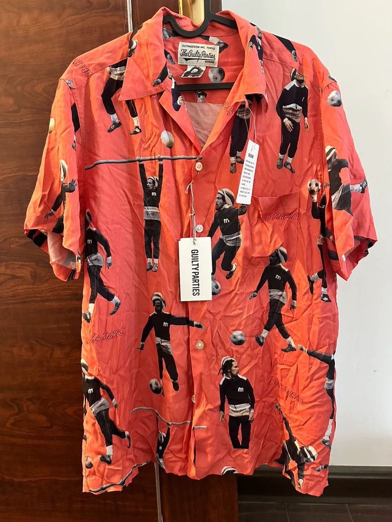 Wacko Maria Wacko maria Bob Marley Collaborative Cuban Collar Soccer P Size US M / EU 48-50 / 2 - 1 Thumbnail