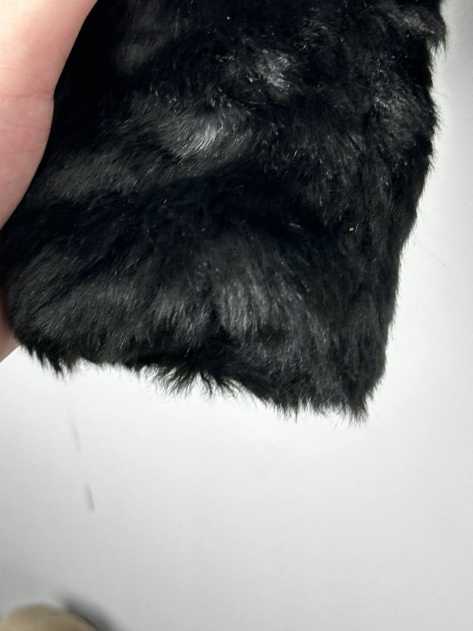 Japanese Brand Vintage Cropped Faux Fur Coat Black Indie Sleaze Size S / US 4 / IT 40 - 7 Thumbnail