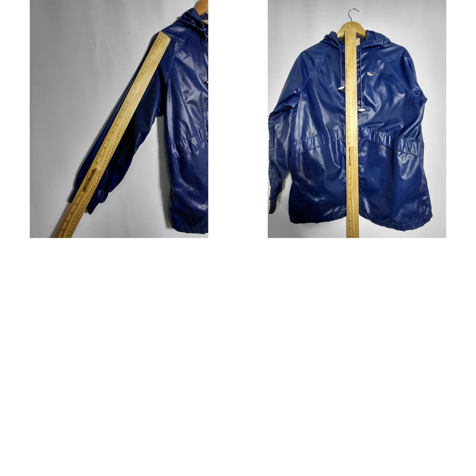 Lacoste Lacoste Blue Nylon Hooded Jacket Women S Long Sleeve Zip Windbreaker Rain Jacket Casual Size S / US 4 / IT 40 - 9 Thumbnail