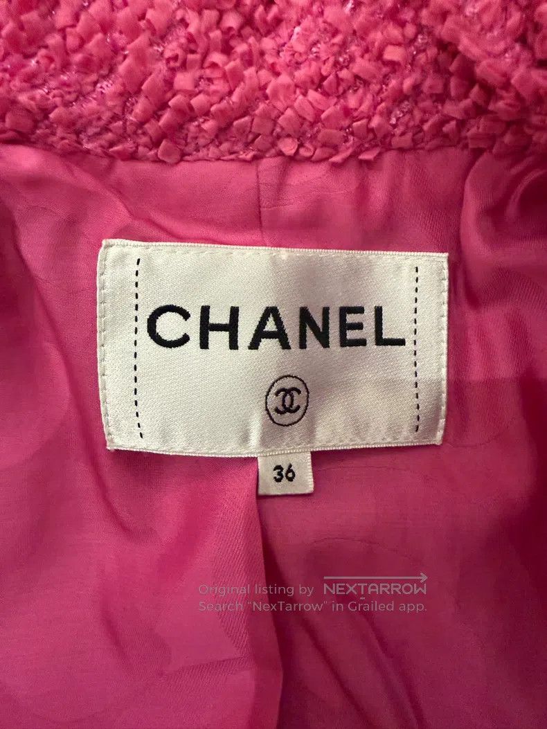 Chanel Chanel 20 early spring show rose pink tweed jacket Size XS / US 0-2 / IT 36-38 - 3 Thumbnail